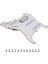 Elektro Gitar Pickguard Pikapları Yüklü Önceden Kablolanmış Çizik Plakası Montajı 11 Delik Beyaz (Yurt Dışından) 3