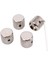 Gümüş 4 Paket Hacim Kontrol Düğmesi Tonu Düğmesi Düz Kontrol Topçusu Gitar Kontrol Knob Gitar Pedal Düğmesi (Yurt Dışından) 5