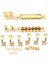 GB Lp Tarzı Elektro Gitar Için Bir Set Gold String Saddle Tundle-O-Matic Köprüsü ve Kuyruk Yayını (Yurt Dışından) 5