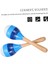 Maracas El Perküsyon Çıngırakları, Ahşap Rumba Shaker Çocuklar Için Müzik Enstrümanı Yetişkinler, 2 Set, Mavi (Yurt Dışından) 3