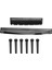 10 Set Gitar String Pegs Yedek Parçalar Akustik Gitar Köprüsü Pimleri Gitar Köprüsü Eyer Somun Kitleri Araçlar Siyah (Yurt Dışından) 1
