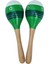 Maracas El Püşünce Çalışmaları, Ahşap Rumba Shaker Müzik Ant Entumlukları Yetişleri, 2 ​​set, Yeşil (Yurt Dışından) 1