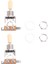 Metrik 3 Yolu Kısa Düz Gitar Pikap Seçici Gibson Epiphone Için Geçiş Anahtarı Düğmesi Lp Les Paul Electric Gitar Parçaları, Gümüş ve Bej (2 Paket) (Yurt Dışından) 3