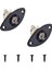 1/4inch Oval Darted Elektro Gitar Jakı Çıkış Plakası Soket Jackplate, 2pack (Yurt Dışından) 1