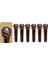 6pcs Akustik Gitar Köprüsü Pimleri Metal Gitar Pimleri ile Kakılaşmış Abalon Dot Pulluk Dıy Yedek Parçaları (Yurt Dışından) 4