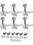Gitar Kilitleme Tuner String Tuning Pegs Makineler Fender Stratocaster Telecaster Gitar Parçaları Için Ayarla, Sağ (Yurt Dışından) 1