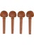 4pcs 4/4 Boyut Keman Keman Tuning Peg Seti Jujube Ahşap Değiştirme 4/4 Boy Boyu (Yurt Dışından) 1