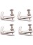 4pcs Keman Ipi Tuner Ince Tuner Ayarlama Parçaları Uygun 3/4 - 4/4 Keman Keman Aksesuarları Gümüş (Yurt Dışından) 1