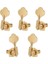 1 Set 5pcs Gold Open 5 String Bas Gitar Ayarlama Mandalları Tuner Makine Kafaları Müzik Aleti Aksesuarları Parçaları, 4R1L (Yurt Dışından) 1