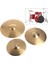 Pirinç Jazz Drum Kaza Çarpışma Ziller Alaşım Cymbal Hi-Hi-Davul Oyuncuları Için 10 Inç Boyutunda Davul (Yurt Dışından) 2
