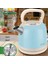 KK-3340 Paslanmaz Çelik Retro Su Isıtıcı Kettle - Mavi - 2,2 Litre 1