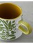 Growtopia Stoneware Kupa 340 ml Yeşil-Beyaz 3