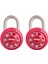 Lock 1530T Soyunma Kilidi Kombinasyon Asma Kilit, 2 Adet (1&apos;li Paket) Renkler Değişebilir 1