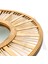 Oval Çubuklu Bambu Rattan Ayna 3