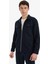 Slim Fit Dar Kesim Astarlı Fermuarlı Cepli Mevsimlik Baharlık Mont D7533AX25AU 3