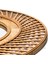 Yuvarlak Çapraz Desenli Bambu Rattan Ayna 3