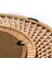 Yuvarlak Çapraz Desenli Bambu Rattan Ayna 4