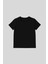 Siyah O Yaka Standart Fit Basic Unisex Çocuk T-Shirt - 11328 1