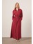 Kadın Modal Elbise Bordo 31033 1