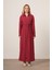 Kadın Modal Elbise Bordo 31033 3