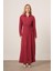 Kadın Modal Elbise Bordo 31033 4