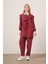 Kadın Tansel Takım Bordo 31104 3