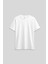 Beyaz O Yaka Standart Fit Basic Kadın T-Shirt - 97311 1