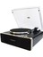 Nostaljik Ahşap Kaplama Pikap 33X45 Plaklar Bass Bluetooth Crownwell Vegas Plus Silver Renk 2