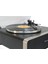 Nostaljik Ahşap Kaplama Pikap 33X45 Plaklar Bass Bluetooth Crownwell Vegas Plus Silver Renk 5