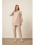 Kadın Modal Pantolonlu Takım Beige 30716 2