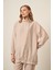 Kadın Modal Pantolonlu Takım Beige 30716 4