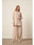 Kadın Modal Cepli Takım Beige 30717 2