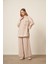 Kadın Modal Cepli Takım Beige 30717 3