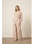 Kadın Modal Cepli Takım Beige 30717 5
