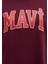 Mavi Logo Baskılı Bordo Tişört 1600843-90705 14