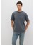 Bisiklet Yaka Antrasit Basic Tişört 0611596-80776 8
