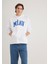 Miav Baskılı Kapüşonlu Beyaz Sweatshirt 0S10122-620 13