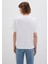 Mavi Nakışlı Beyaz Tişört 1612421-620 12