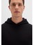 Kapüşonlu Siyah Basic Sweatshirt 0S10275-900 13