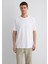 Bisiklet Yaka Beyaz Basic Tişört 0611596-620 11