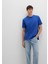 Cep Detaylı Mavi Basic Tişört 066248-70907 9