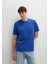 Cep Detaylı Mavi Basic Tişört 066248-70907 11