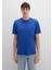 Cep Detaylı Mavi Basic Tişört 066248-70907 12