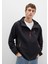 Su İtici Kapüşonlu Siyah Ceket 0110610-71379 13