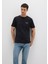 Mavi Logo Baskılı Siyah İnterlok Tişört 0610360-900 10