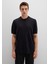 Kısa Kollu Siyah Triko Tişört 0710312-900 10