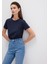 Lacivert Basic Tişört 1613406-86623 7