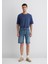 Brian 90LAR Indigo Mavisi Jean Şort 0418487835 14