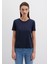 Lacivert Basic Tişört 1613406-86623 9
