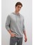 Mavi Logo Baskılı Kapüşonlu Gri Sweatshirt 065606-28387 9
